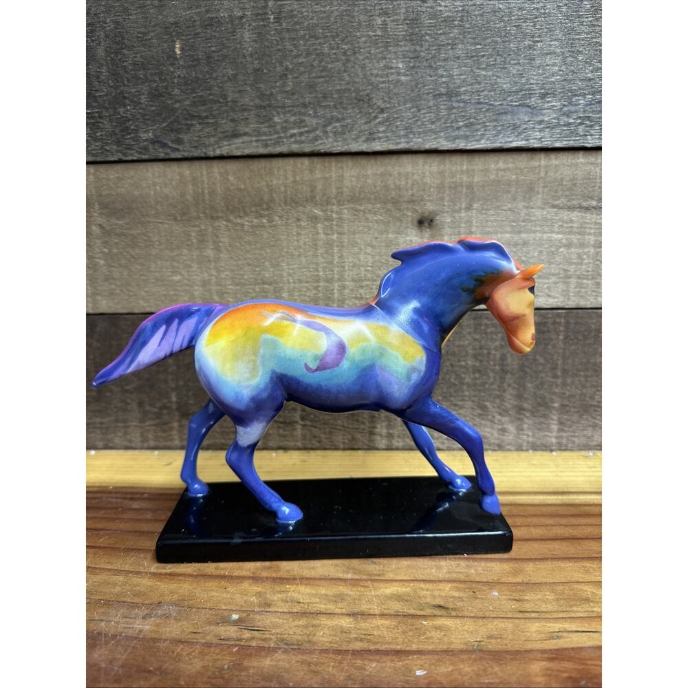 Painted Ponies Trail of the Painted Ponies "Renewal of Life" Horse In Box